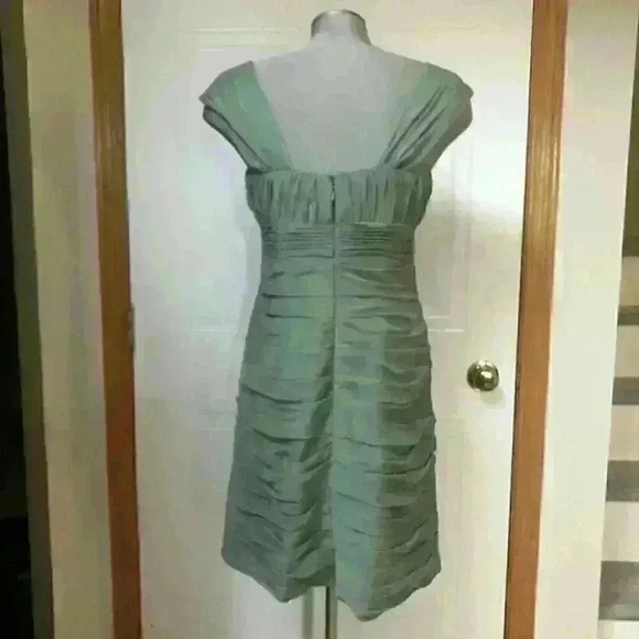 Bill Levkoff Dress Bridesmaid Bodycon Sage  Green - Picture 8 of 8